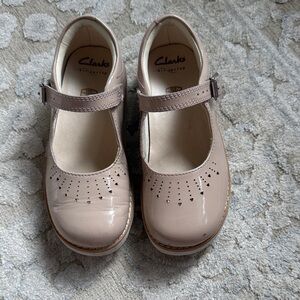 Clarks Beige Mary Jane Shoes
